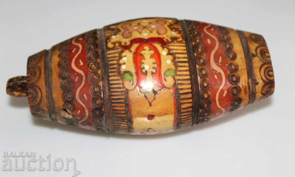 OLD PYROGRAPHED PAVUR BOOKEL - 7 OLD PYROGRAPHED PAVUR BOOKEL - 7