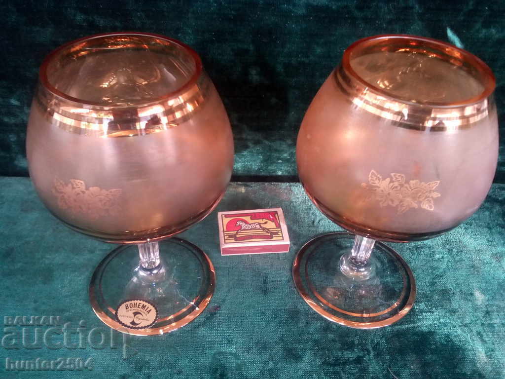 Glasses on a chair - 2 pcs in gold BOHEMIA Wedding ritual. with price 59.95 BGN | € 30.65