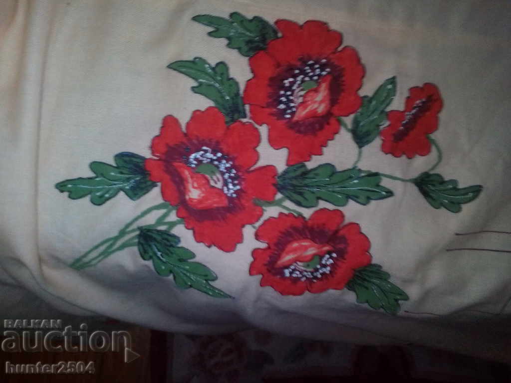 Auction Table cloth, bed, cream color with size 217x225 cm., New Auction Table cloth, bed, cream color with size 217x225 cm., New