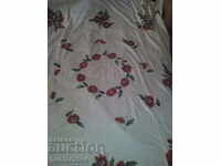 Table cloth, bed, cream color with size 217x225 cm., New