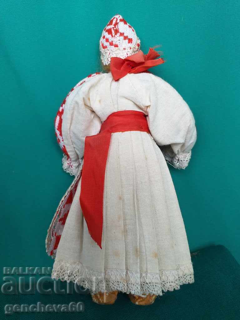 Auction Old Russian doll with costume Auction Old Russian doll with costume