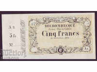 RS (22)  Франция  5  Франка  1870  UNC  Rare