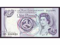 RS (22) Isle of Man 1 Pound UNC Rare