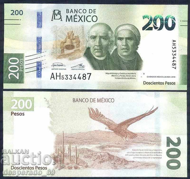 (¯`'•.¸ MEXICO 200 pesos 2018 UNC ¸.•'´¯) (¯`'•.¸ MEXICO 200 pesos 2018 UNC ¸.•'´¯)