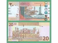 (¯`'•.¸   СУДАН  20 паунда 2017  UNC   ¸.•'´¯)
