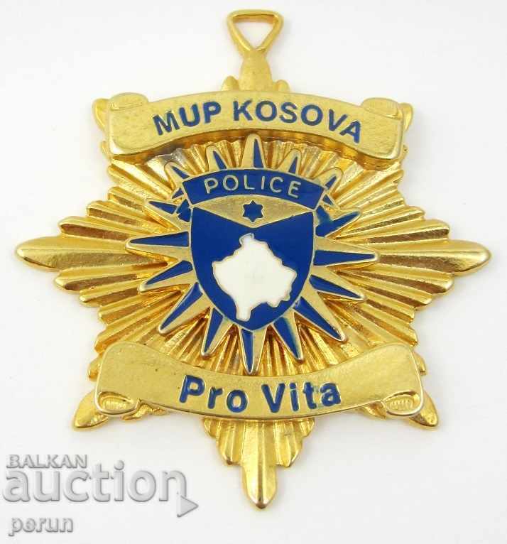 POLICE BADGE-KOSOVO-POLICE-MIA-POLICE