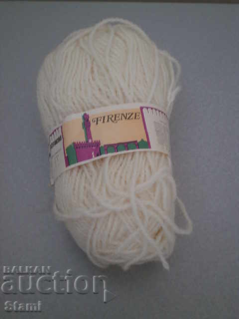 Auction  FIRENZE 50 g white Hungarian yarn