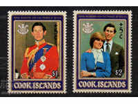 1981. Νησιά Κουκ. Βασιλικός γάμος - ο πρίγκιπας Κάρολος και η κυρία Ντιάνα.