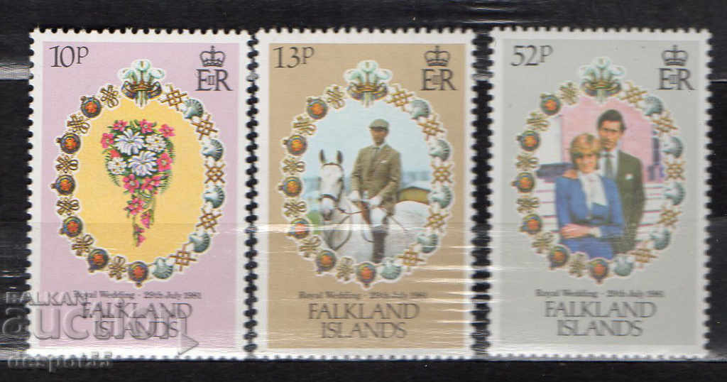 1981. Falkland. Royal Wedding - Prince Charles and Lady Diana.