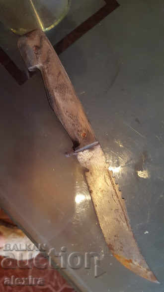 old forged knife kama bow tie bayonet sword