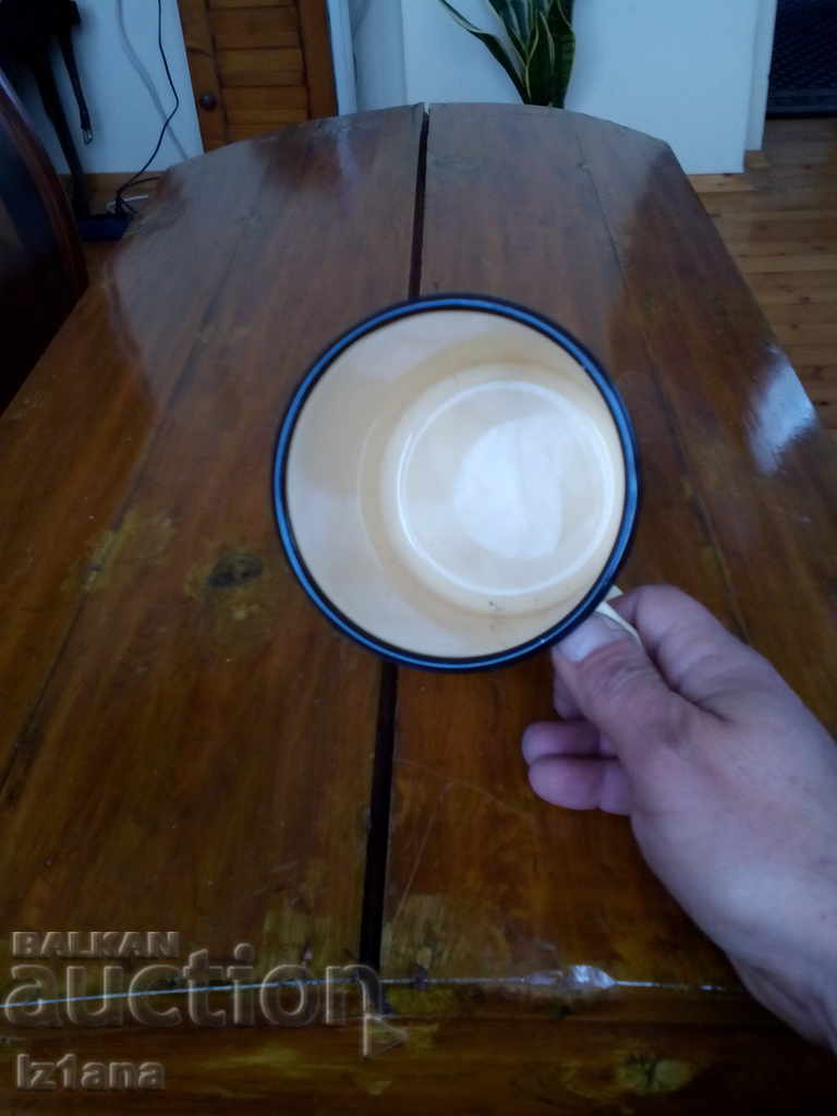 Old enamelled cup, cup - 5