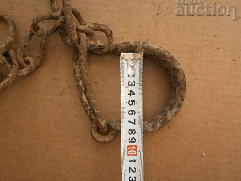 Hand forged beads, prana, chain, wrought iron - 6 Hand forged beads, prana, chain, wrought iron - 6