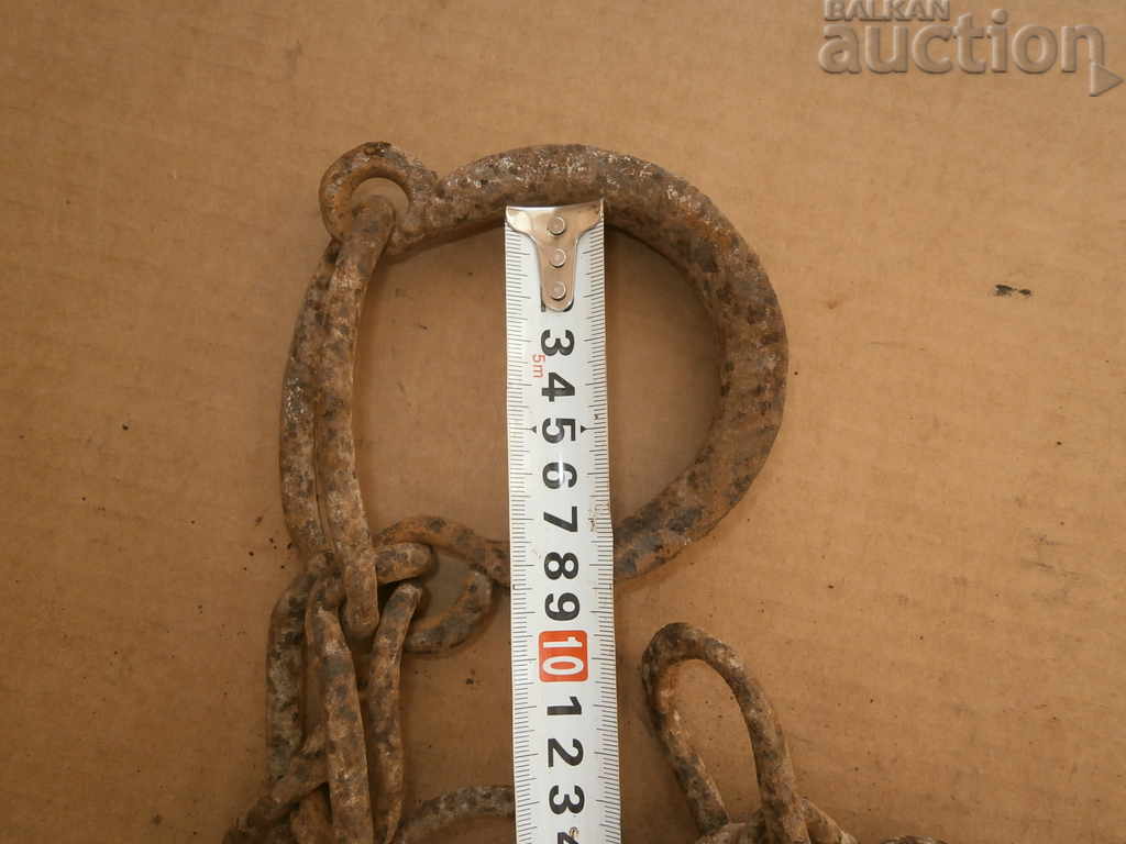 Hand forged beads, prana, chain, wrought iron - 7 Hand forged beads, prana, chain, wrought iron - 7