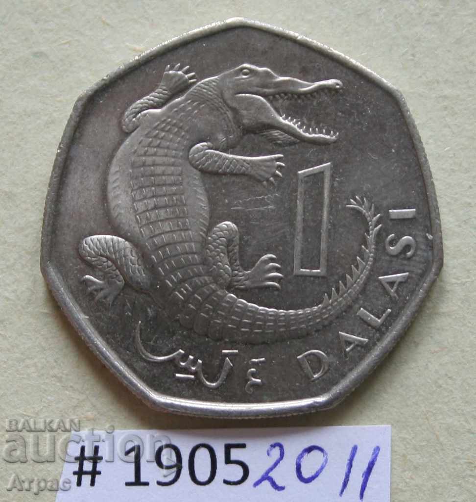1 dalasi 1998 Gambia