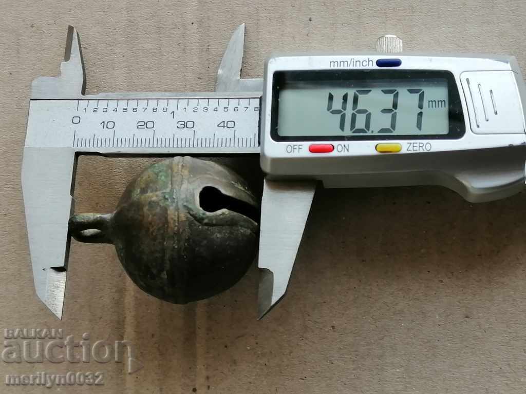 Бронзово звънче за конски впряг тип орехче - 19-ти век - 6 Бронзово звънче за конски впряг тип орехче - 19-ти век - 6