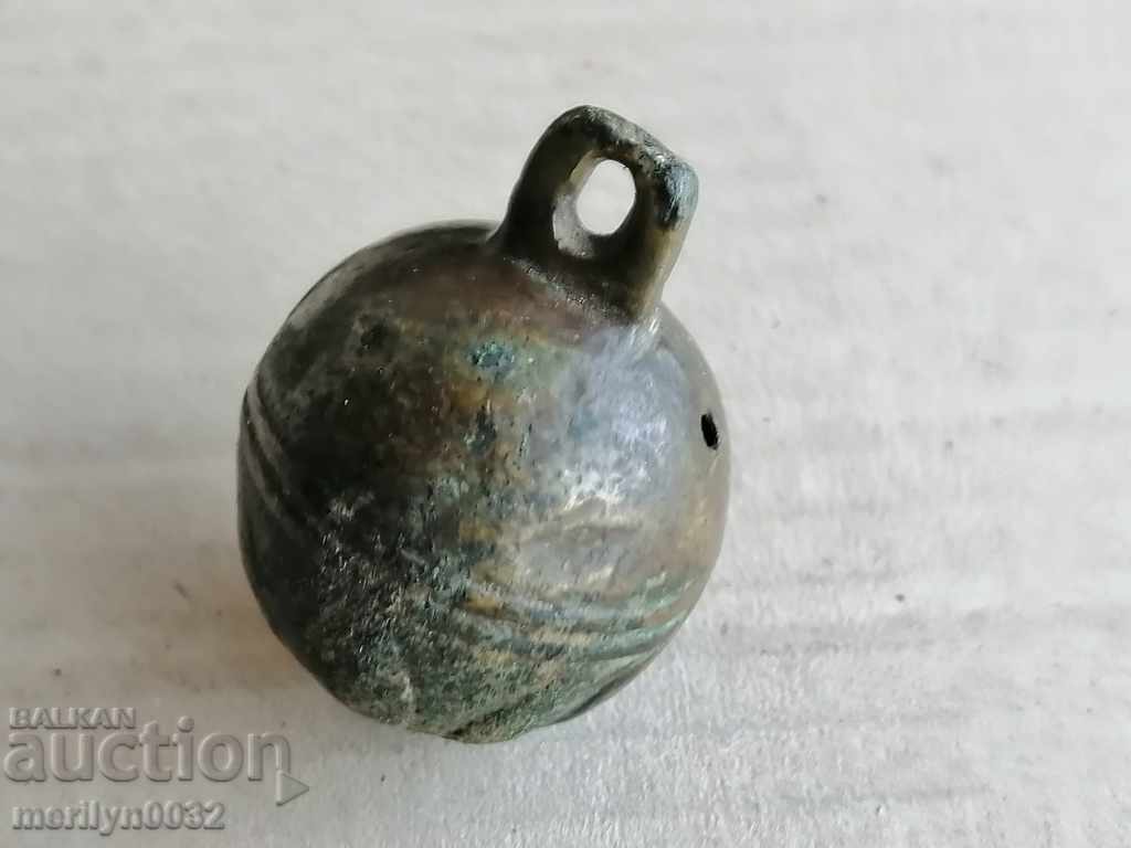 Бронзово звънче за конски впряг тип орехче - 19-ти век - 7 Бронзово звънче за конски впряг тип орехче - 19-ти век - 7