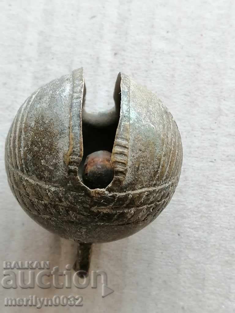 Χάλκινο κουδούνι καροτσιού αλόγου - 19ος αιώνας με τιμή 39.00 BGN | € 19.94