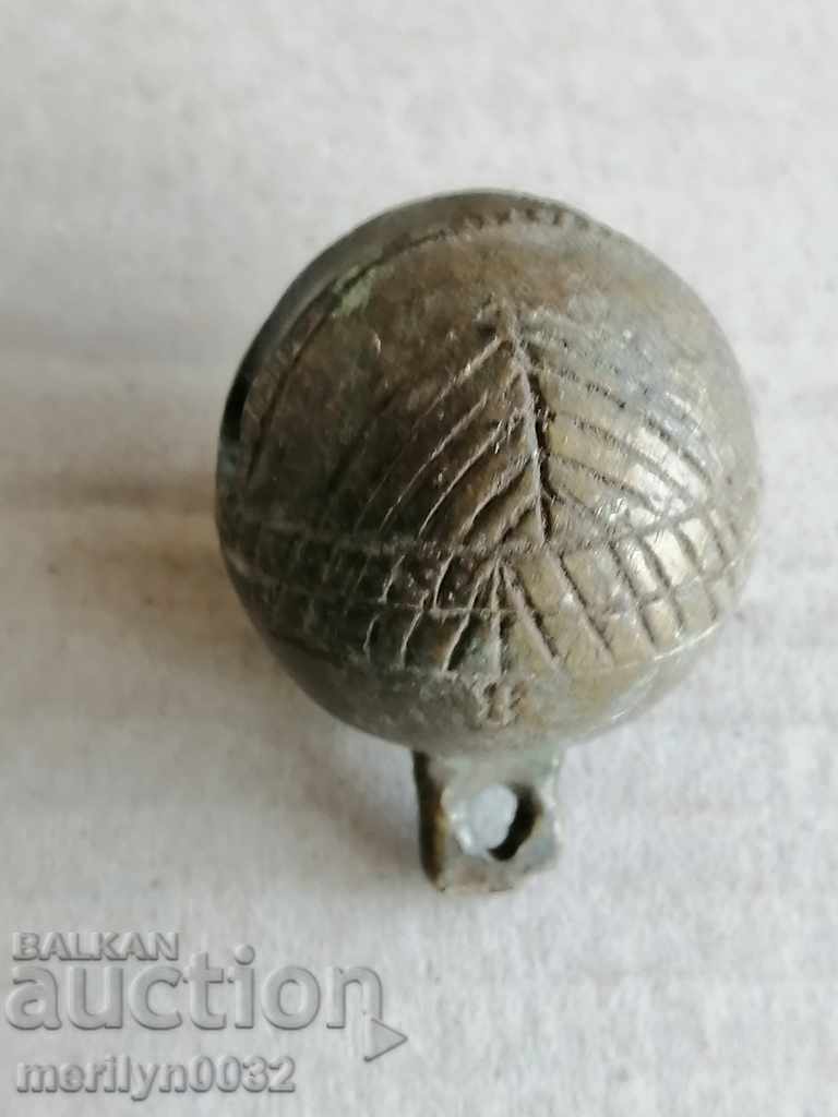 Bronze nut-type horse cart bell - 19th century