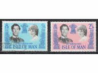 1981. Isle of Man. The royal wedding - Prince Charles and Lady Diana.
