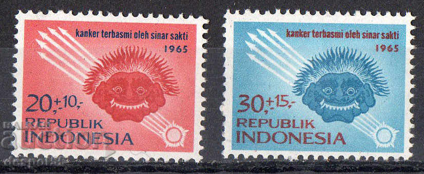 1965. Индонезия. Кампания за борба с рака.