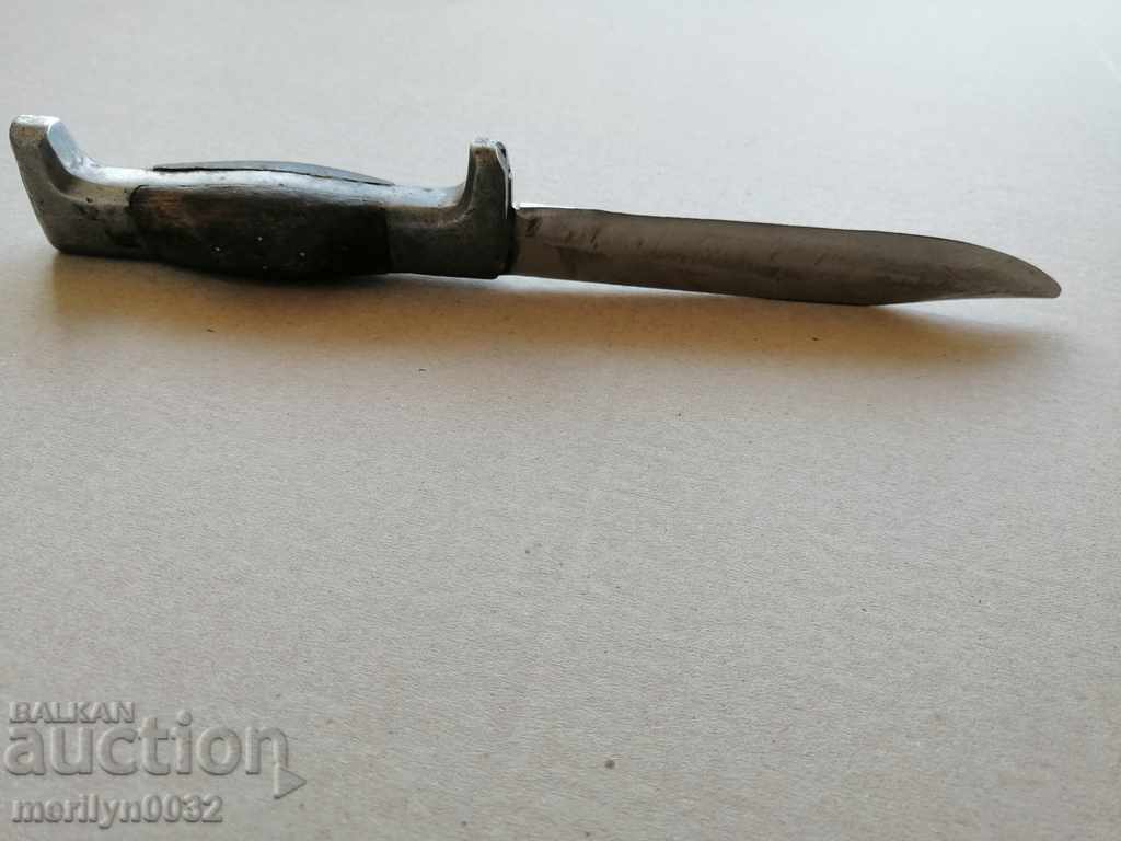 An old hiking knife with a buffalo horn handle - 5 An old hiking knife with a buffalo horn handle - 5