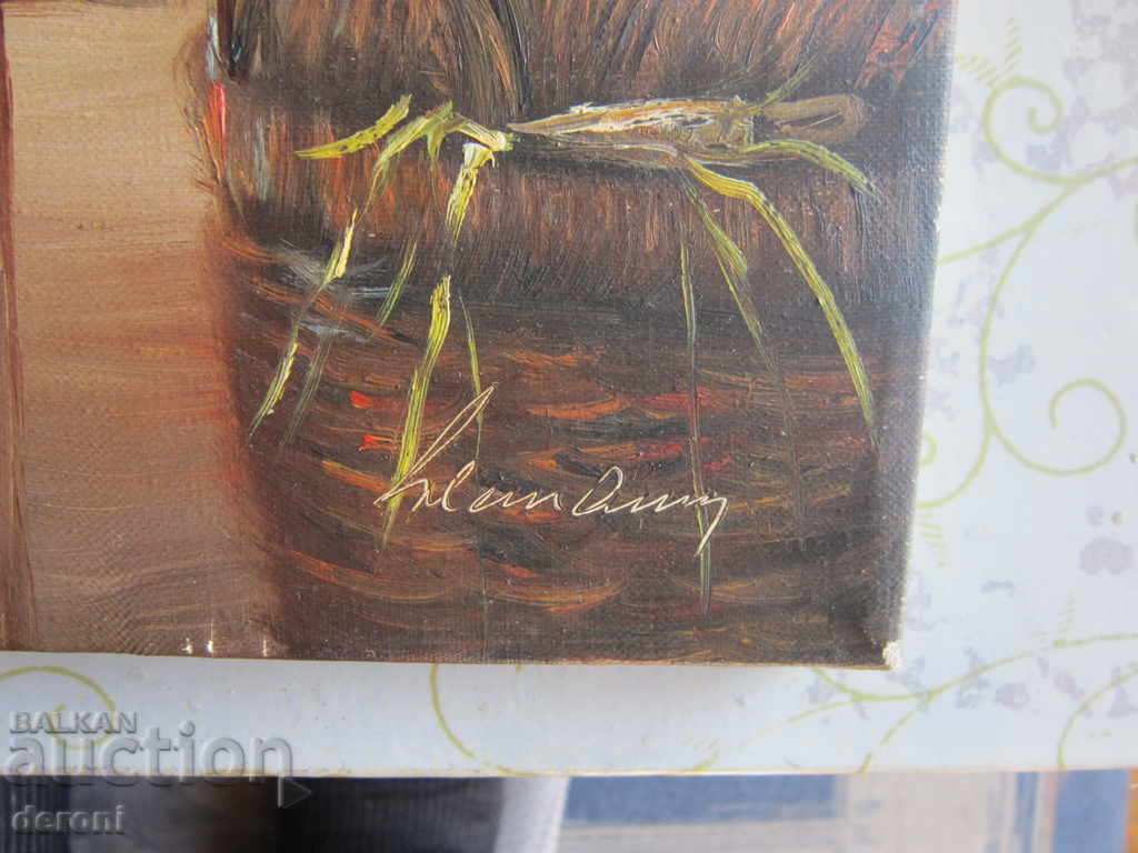 Old oil painting on canvas signed 4 with price 700.00 BGN | € 357.90 Old oil painting on canvas signed 4 with price 700.00 BGN | € 357.90