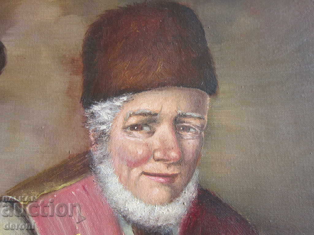 Delivery of Old oil painting on canvas signed 4 Delivery of Old oil painting on canvas signed 4