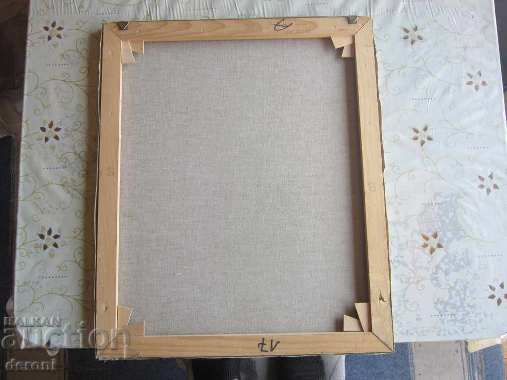 Old oil painting on canvas signed 4 - 6 Old oil painting on canvas signed 4 - 6