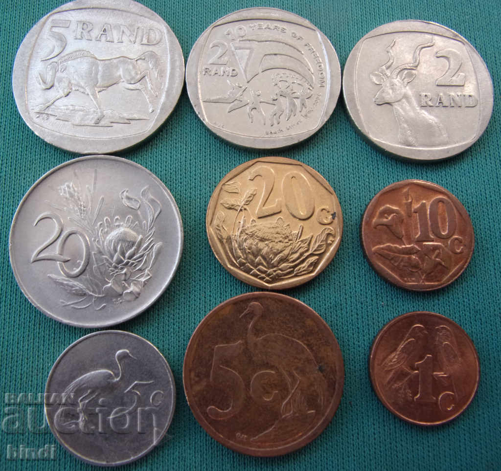 Νότια Αφρική Παρτίδα νομισμάτων 1966 - 2016