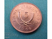 Ουγκάντα 5 Cent 1966 UNC