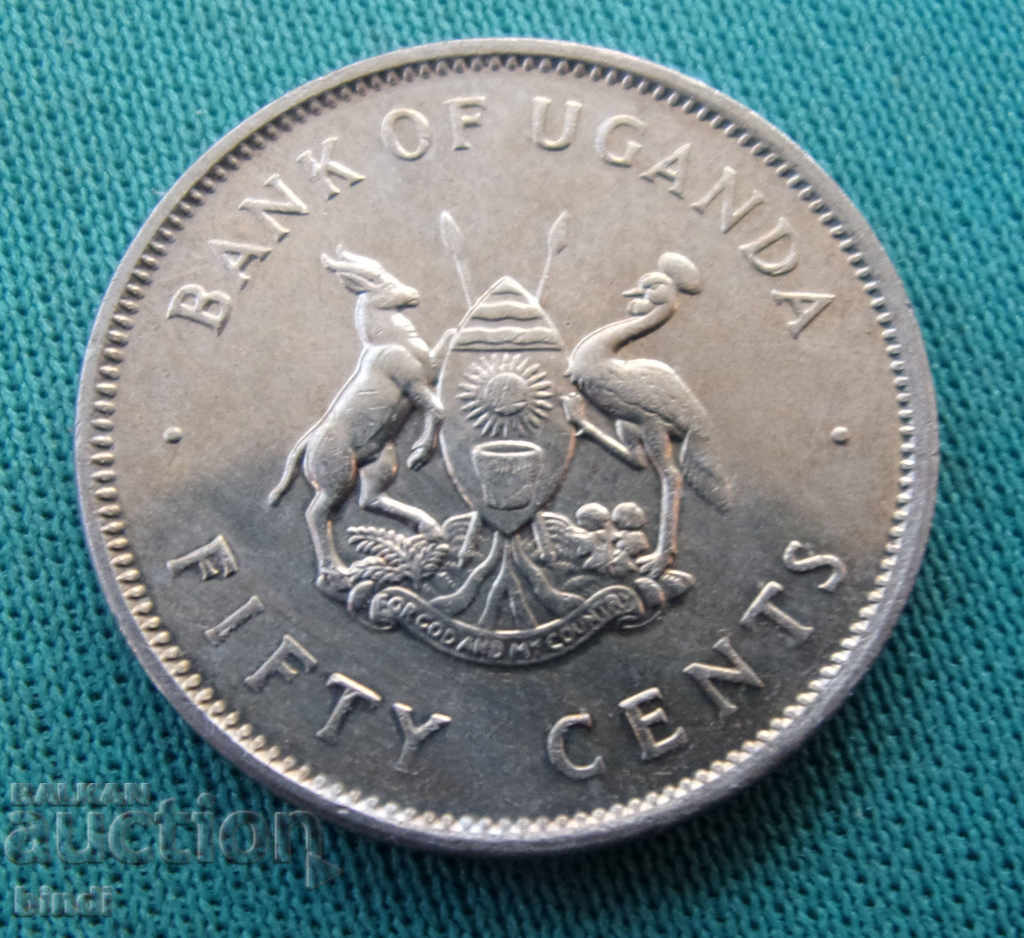 Uganda 50 Cent 1976 UNC cu preț € 2.63 | 5.14 BGN