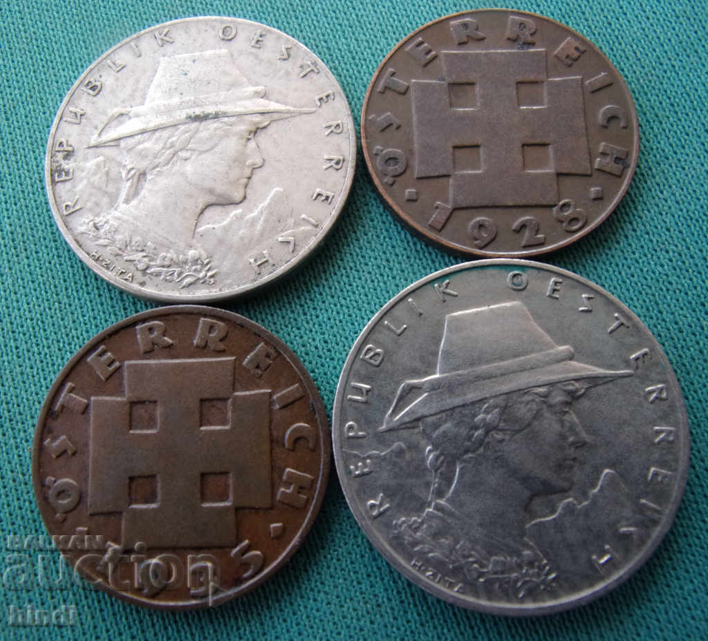 Monede Lot Austria 1924 - 1935