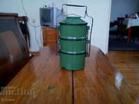 Παλιά εμαγιέ δοχεία τροφίμων