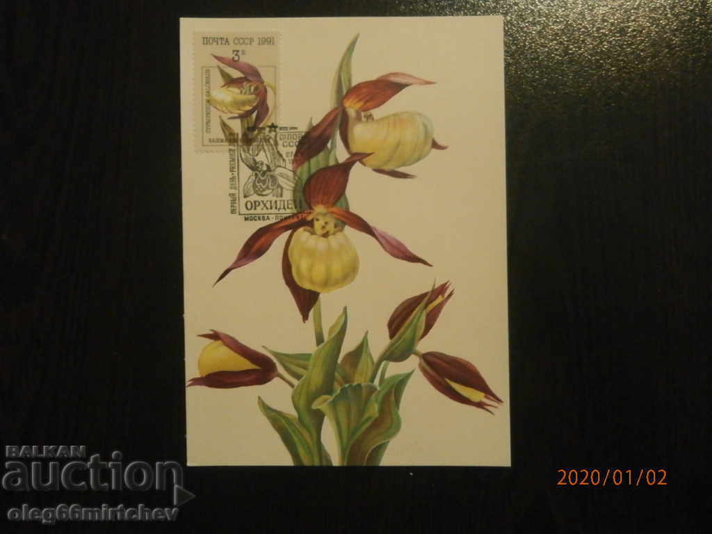 1991 KM USSR - Orchids - 5 pcs - 5 1991 KM USSR - Orchids - 5 pcs - 5
