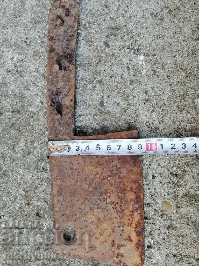 Auction Old forged saber, ax, pole, blade, wrought iron Auction Old forged saber, ax, pole, blade, wrought iron