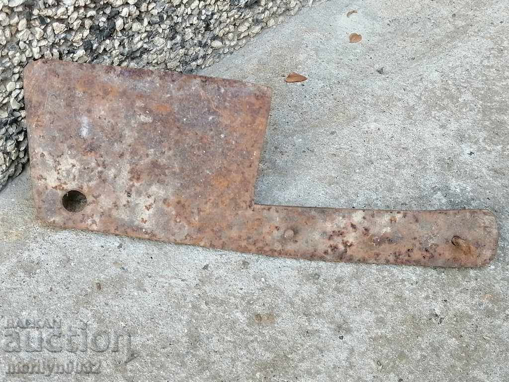 Delivery of Old forged saber, ax, pole, blade, wrought iron Delivery of Old forged saber, ax, pole, blade, wrought iron