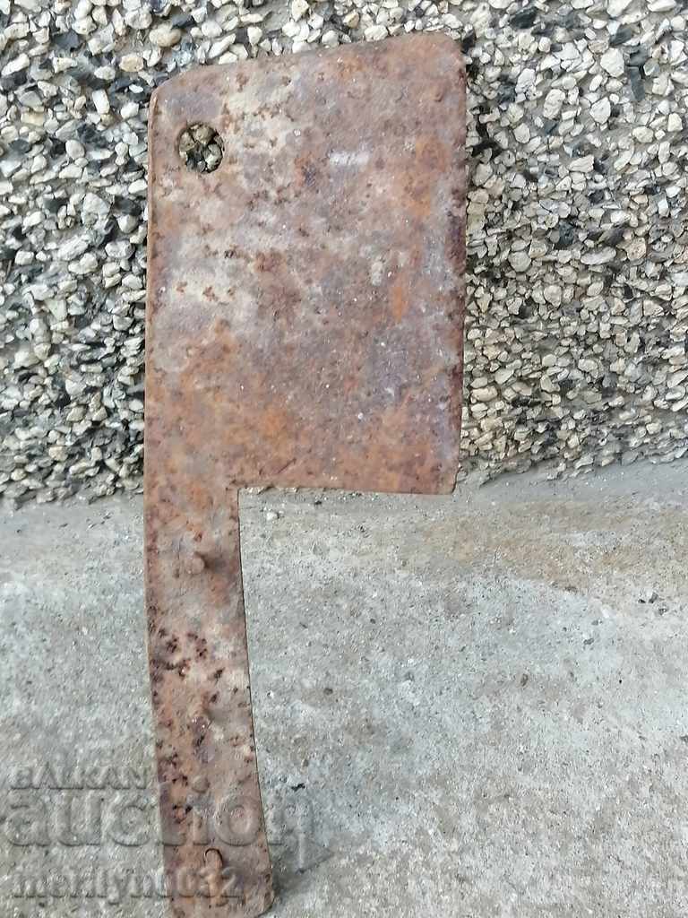 Old forged saber, ax, pole, blade, wrought iron - 5 Old forged saber, ax, pole, blade, wrought iron - 5