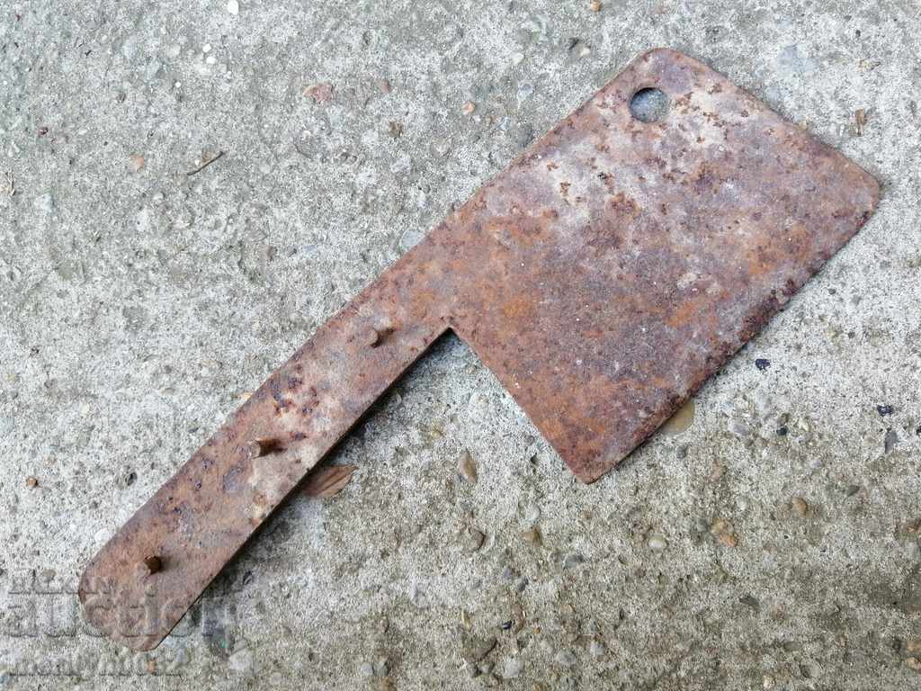 Old forged saber, ax, pole, blade, wrought iron - 6 Old forged saber, ax, pole, blade, wrought iron - 6