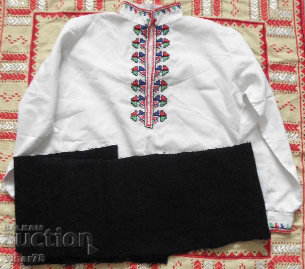 Children's shirt with belt folk costume with price 44.99 BGN | € 23.00 Children's shirt with belt folk costume with price 44.99 BGN | € 23.00