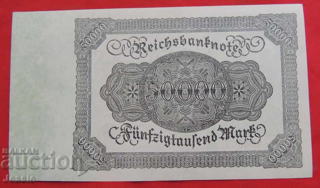 Banknote 50,000 marks 1922 Germany UNC - COMPARE AND VALUE with price 19.90 BGN | € 10.17 Banknote 50,000 marks 1922 Germany UNC - COMPARE AND VALUE with price 19.90 BGN | € 10.17