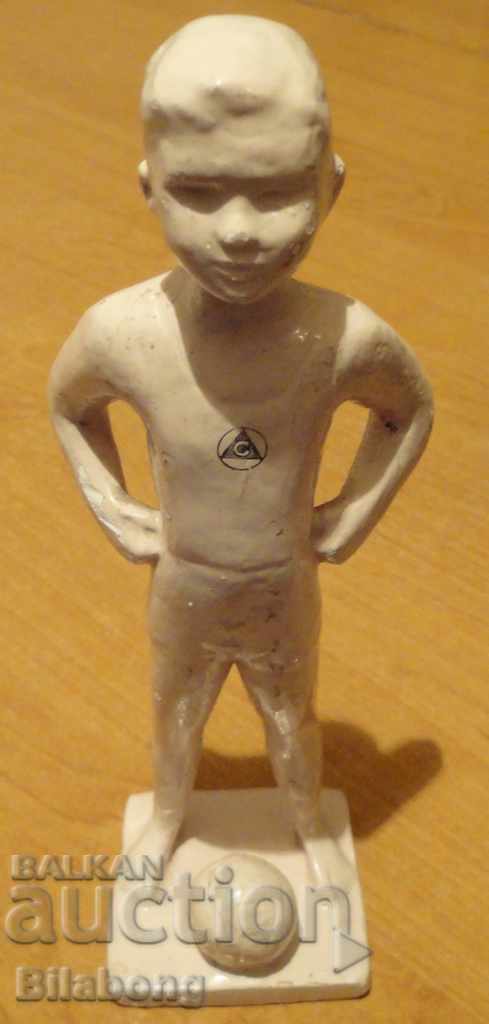 Statuette of a soccer player from Slavia, 1950s