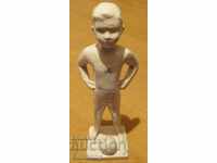 Statuette of a soccer player from Slavia, 1950s