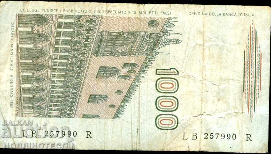 ITALY ITALY 1000 Lire issue - issue 1982 - 1
