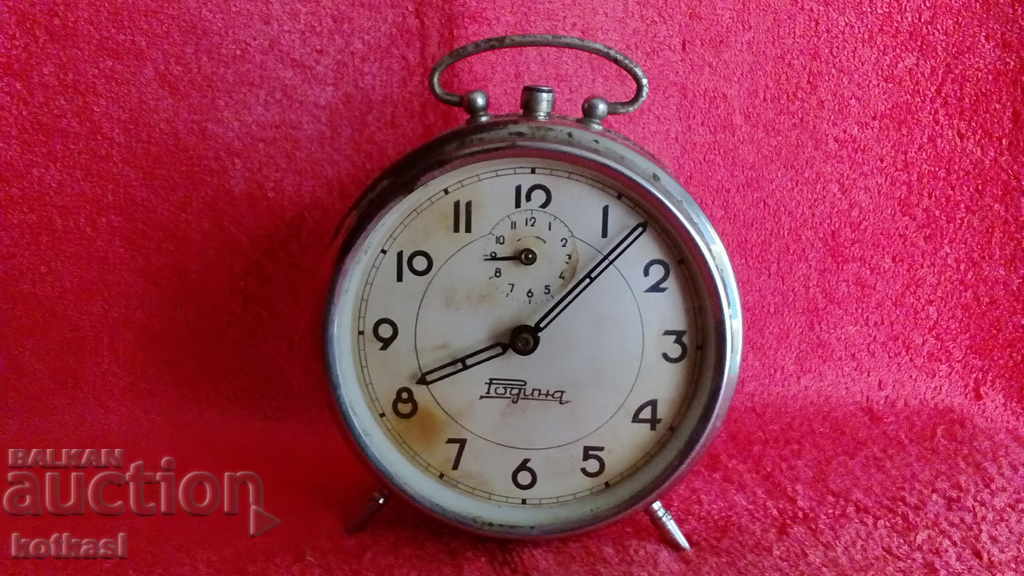 Παλιό κοινωνικό επιτραπέζιο ρολόι Ξυπνητήρι Πατρίδα