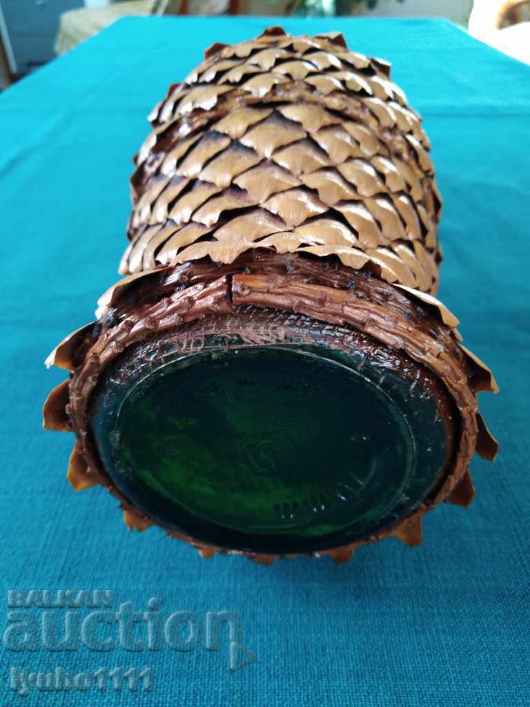 Glass bottle - decoupage with price 15.00 BGN | € 7.67 Glass bottle - decoupage with price 15.00 BGN | € 7.67