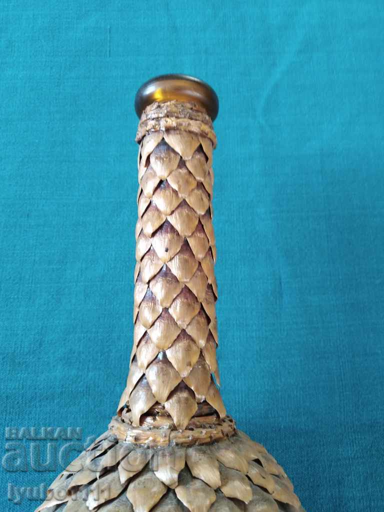 Delivery of Glass bottle - decoupage Delivery of Glass bottle - decoupage