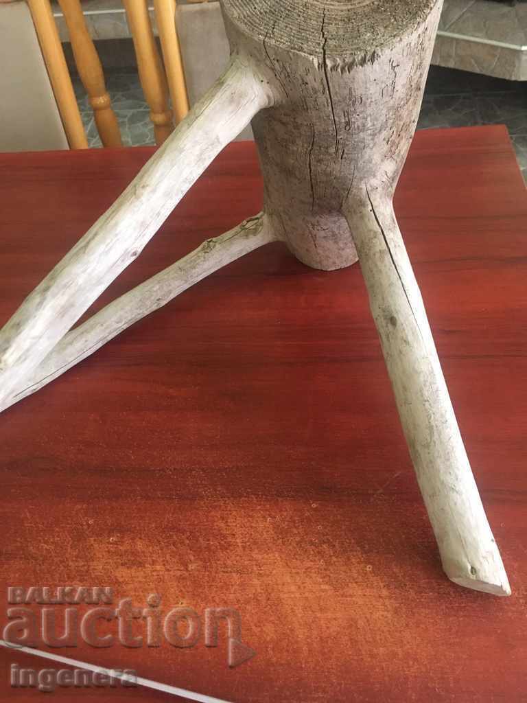 СТОЛ СТОЛЧЕ ТРИКРАКО ДЪРВО с цена 39.00 лв. | € 19.94 СТОЛ СТОЛЧЕ ТРИКРАКО ДЪРВО с цена 39.00 лв. | € 19.94