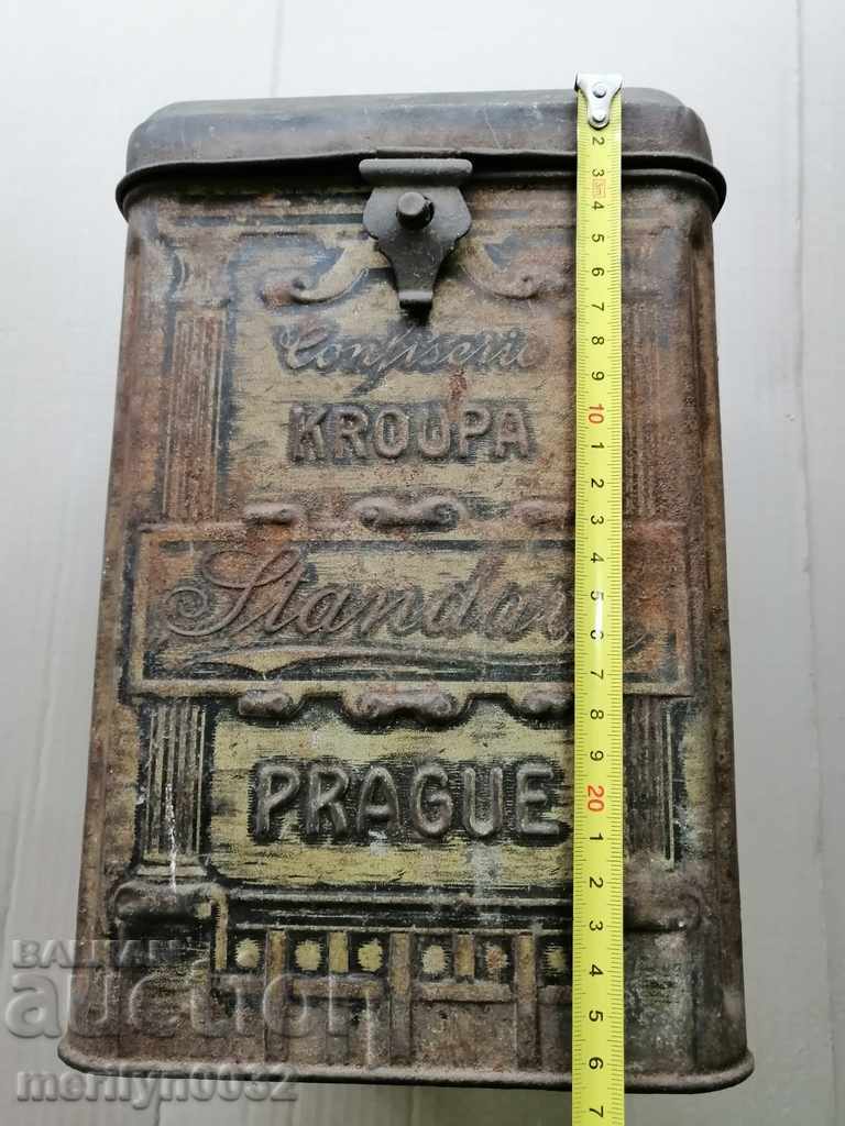 Old Czech metal box box with price 53.00 BGN | € 27.10 Old Czech metal box box with price 53.00 BGN | € 27.10