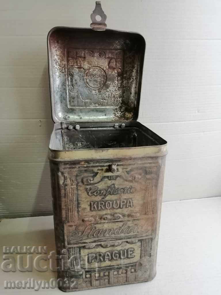 Old Czech metal box box - 5 Old Czech metal box box - 5