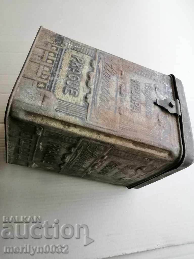 Old Czech metal box box - 6 Old Czech metal box box - 6